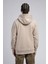 Washington Erkek Kapüşonlu Sweatshirt Bej 2