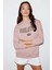 Ivory Kadın Oversize Pembe Sweatshirt 1