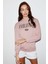 Ivory Kadın Oversize Pembe Sweatshirt 2