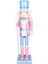 Mavi Pembe Şapkalı Kurşun Asker Noel Dekor 37cm 1