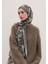 Floral Paısley Desen Şal Duman 4