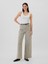 Kadın Gri High Rise Wide-Leg Jean Pantolon 1