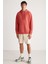 Palmer Erkek Baskılı Oversize Fit Içi Polarsız Nar Çiçeği Sweatshirt 5