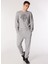 Antrasit Melanj Erkek Bisiklet Yaka Basic Fit Melanj Sweatshirt D4WM-SWT3355 2