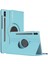 Samsung Galaxy Tab S10 Ultra X920 Kılıf 360 Rotating Stand Deri Mavi 1