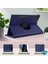 Samsung Galaxy Tab S10 Ultra X920 Kılıf 360 Rotating Stand Deri Mavi 4