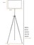 Noa Eskitme Tripod Boyu Ayarlanabilir Metal Lambader - Krem 2