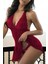 Bordo Dantelli Gecelik Takım TM1253 1