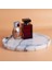 Mermer Tepsi-26 cm Tepsi-Mermer Sunum Tepsi-Mermer Banyo Seti Tepsi 2