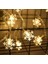 Kar Tanesi 5 m 28 LED Gün Işığı Kartanesi 4 cm Pilli 2 Kademeli 1