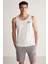 Kane Erkek Comfort Fit %100 Pamuk Beyaz Atlet 1