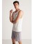 Kane Erkek Comfort Fit %100 Pamuk Beyaz Atlet 3