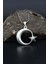 Gümüş Ay Yıldızlı (Ayyıldızlı) 925 Ayar Gümüş Kolye Zincir 901309 3
