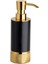Tezgah Üstü Sıvı Sabunluk 250 ml Gold-Siyah Renk 190X60X93 mm 1