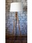 Oval 3 Ayaklı Masif Lambader,tripod( Kemik- Açık Ceviz) 1