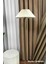 LMD-FR03 Conic Eskime Mat Gold Metal Lambader - Kırma Krem 3