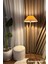 LMD-FR03 Conic Eskime Mat Gold Metal Lambader - Kırma Krem 4