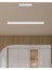 Lineer 100cm (Beyaz Kasa, Sarı Işık) Ledli Modern Sarkıt Linear LED Avize Salon Mutfak Oturma Odası Yatak Odası Antre Hol Ofis LED 2