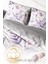 Çift Kişilik Lastikli Çarşaflı Pamuk Saten Graypink Nevresim Takımı 4