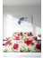 Çift Kişilik Lastikli Çarşaflı Pamuk Saten Aquarelle Rose Nevresim Takımı 1