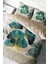 Luxury Leaves Linens Çift Kişilik Pamuk Saten Nevresim Takımı 2
