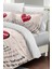 Sevgililer Günü Özel Çift Kişilik Pamuk Saten Darling White Nevresim Takımı 3