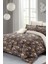 Çift Kişilik Sık Dokuma Pamuk Saten 3D Özel Tasarım Retro Flowers Luxury Nevresim Takımı 3