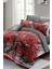 Çift Kişilik Sık Dokuma Pamuk Saten 3D Özel Tasarım Red Tree Nevresim Takımı 2