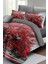 Çift Kişilik Sık Dokuma Pamuk Saten 3D Özel Tasarım Red Tree Nevresim Takımı 3