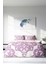 Çift Kişilik Lastikli Çarşaflı Pamuk Saten Pink Damask Nevresim Takımı 1