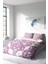Çift Kişilik Lastikli Çarşaflı Pamuk Saten Pink Damask Nevresim Takımı 2