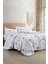 Çift Kişilik Lastikli Çarşaflı Pamuk Saten Soft Floral Luxury Nevresim Takımı 2