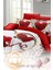 Sevgililer Günü Özel Çift Kişilik Pamuk Saten Love Feather Nevresim Takımı 5