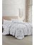 Çift Kişilik Lastikli Çarşaflı Pamuk Saten Butterfly Flower Luxury Nevresim Takımı 2