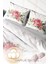 Çift Kişilik Lastikli Çarşaflı Pamuk Saten New Floral Nevresim Takımı 4