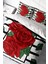 Çift Kişilik Lastikli Çarşaflı Pamuk Saten Rose Box Nevresim Takımı 3