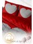 Lastikli Çarşaflı Pamuk Saten Çift Kişilik Woven Heart Nevresim Takımı 4