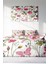 Lastikli Çarşaflı Pamuk Saten Çift Kişilik Relax Flower Nevresim Takımı 3