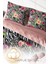 Çift Kişilik Lastikli Çarşaflı Pamuk Saten Zebra Flower Nevresim Takımı 4