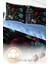 Lastikli Çarşaflı Pamuk Saten Çift Kişilik Flower Black Nevresim Takımı 4