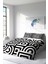 Çift Kişilik Lastikli Çarşaflı Pamuk Saten Geometric Mixed Nevresim Takımı 2