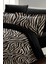 Çift Kişilik Sık Dokuma Pamuk Saten 3D Özel Tasarım Zebra Black Nevresim Takımı 4