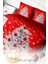 Yılbaşı (Lastikli Çarşaflı) Çift Kişilik Pamuk Saten Gift Noel Nevresim Takımı 3