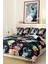Pamuk Saten Lastikli Çarşaf Deluxe Çift Kişilik 3D Black Nevresim Takımı 3