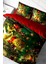 Yılbaşı Çift Kişilik Nevresim Lastikli Çarşaflı Pamuk Saten Green Decorations Nevresim Takımı 1