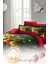 Yılbaşı Çift Kişilik Nevresim Lastikli Çarşaflı Pamuk Saten Green Decorations Nevresim Takımı 5