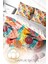 Çift Kişilik Lastikli Çarşaflı Pamuk Saten Exotic Fruits Nevresim Takımı 4