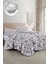Çift Kişilik Lastikli Çarşaflı Pamuk Saten Elegant Floral Luxury Nevresim Takımı 3