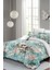 Çift Kişilik Lastikli Çarşaflı Pamuk Saten Floral Desing Luxury Nevresim Takımı 1