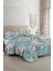 Çift Kişilik Lastikli Çarşaflı Pamuk Saten Floral Desing Luxury Nevresim Takımı 2